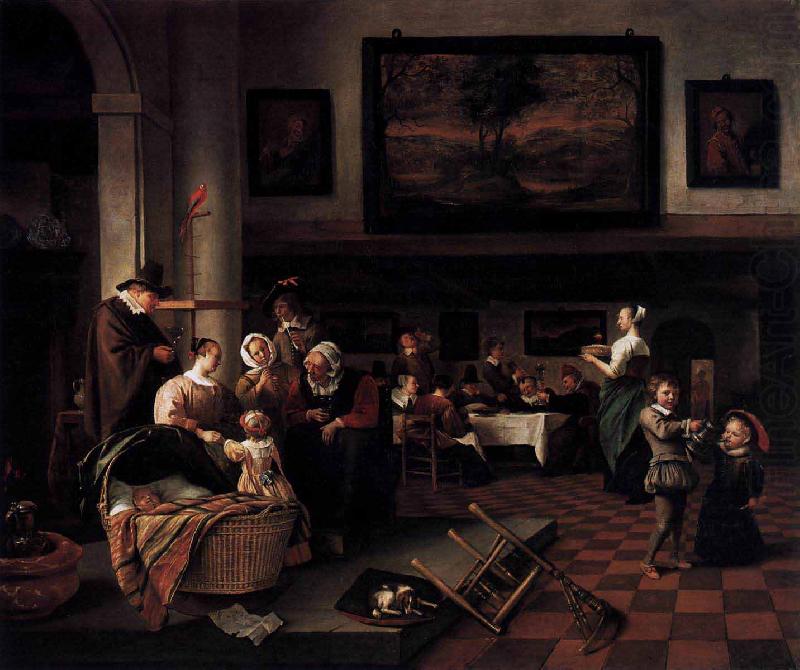 Baptism, Jan Steen